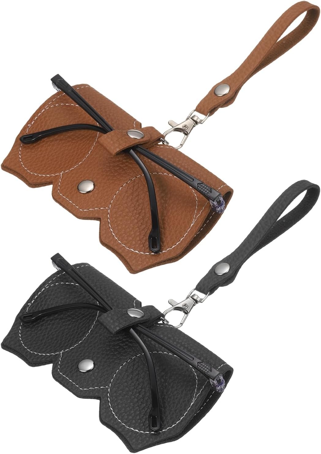 Leather Loop Keeper, Loops Belt Keeper Retainer Straps Replacement Reddish Brown 1.5"/1.6"