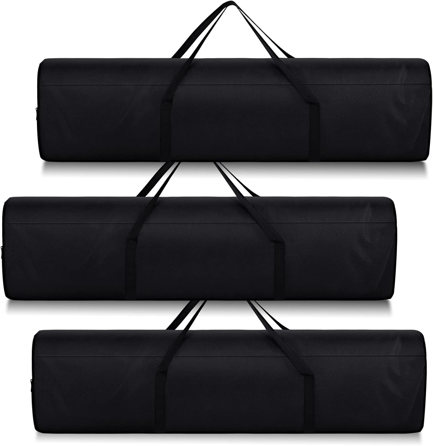 3 Pack 43.31 Inches Replacement Bag for Folding Camping Chair Large Beach Carry Oxford Fabric with Handles Travel Tent Storage Outdoor Carrying Sports Gear Black -