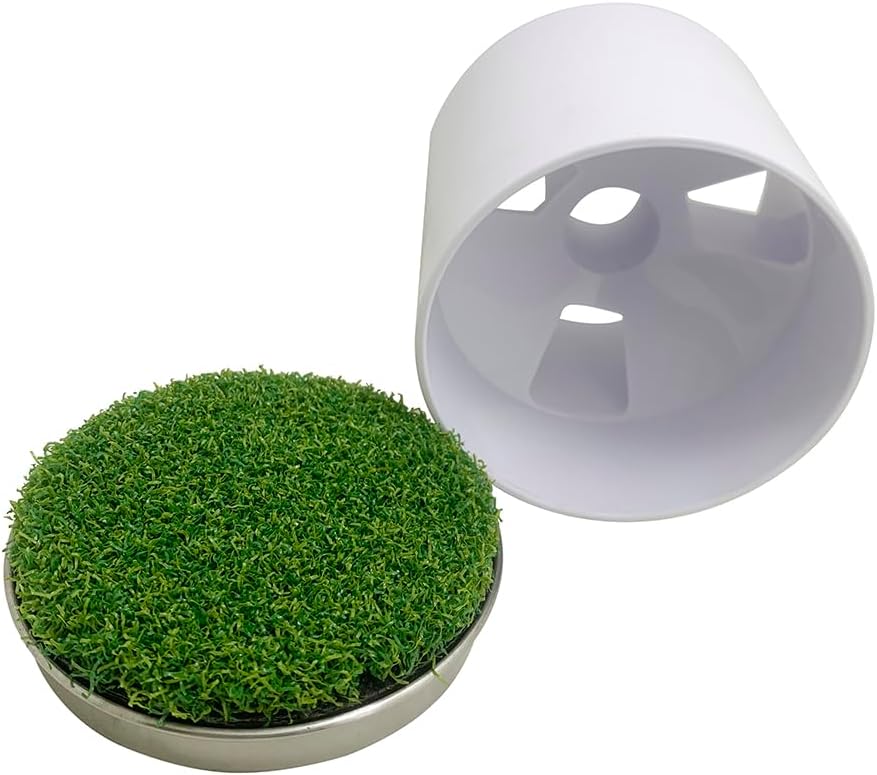 Golf Putting Cup Set with Sturdy Metal Base Practice Hole for Home Green | Indoor Training Aid to Perfect Your Stroke Heavy-Duty Stability