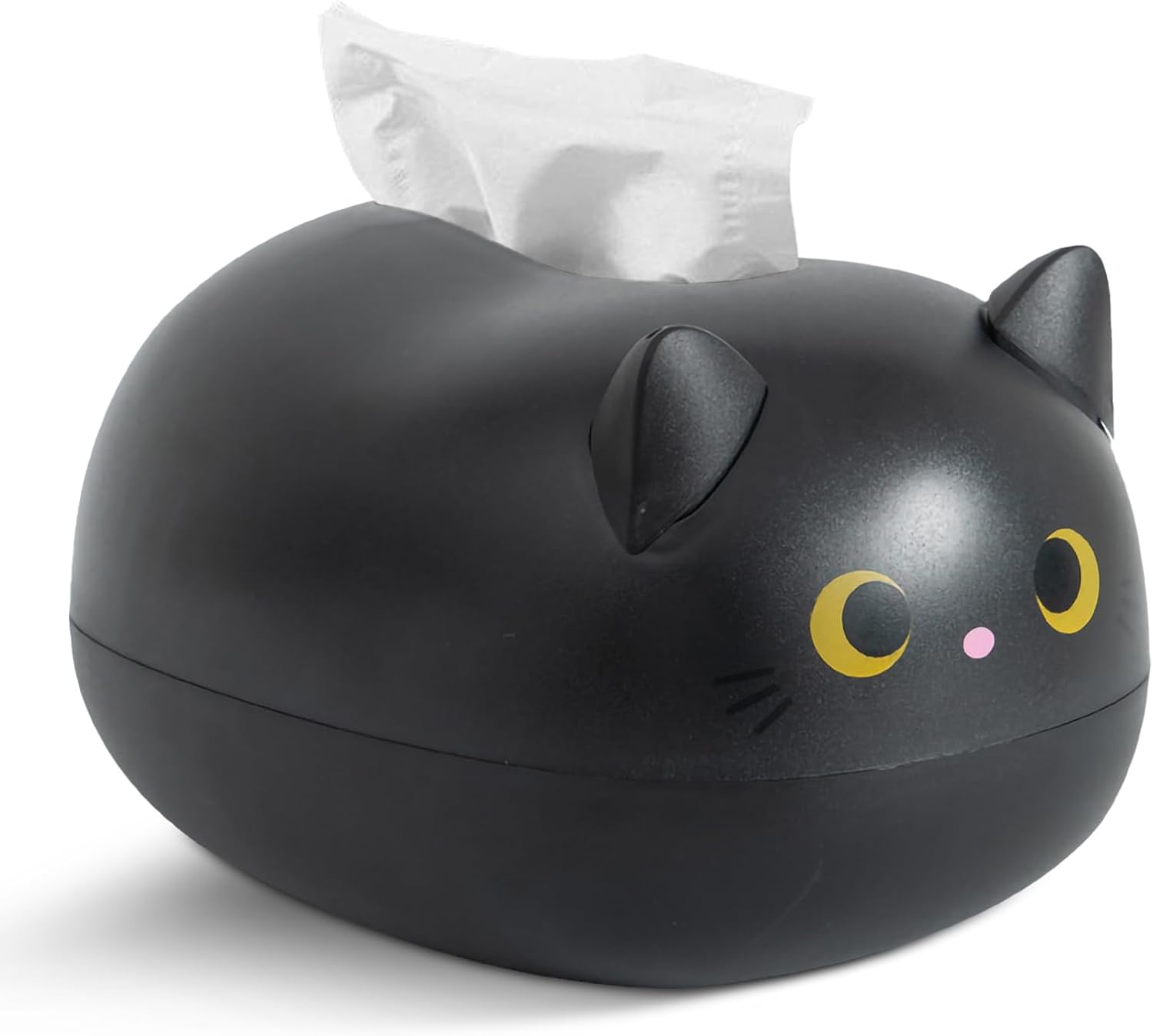 Cat Tissue Dispenser, Cartoon Toilet Paper Holder Dispenser Box with 2 Toothpick for Car Home Bathroom Kitchen Office