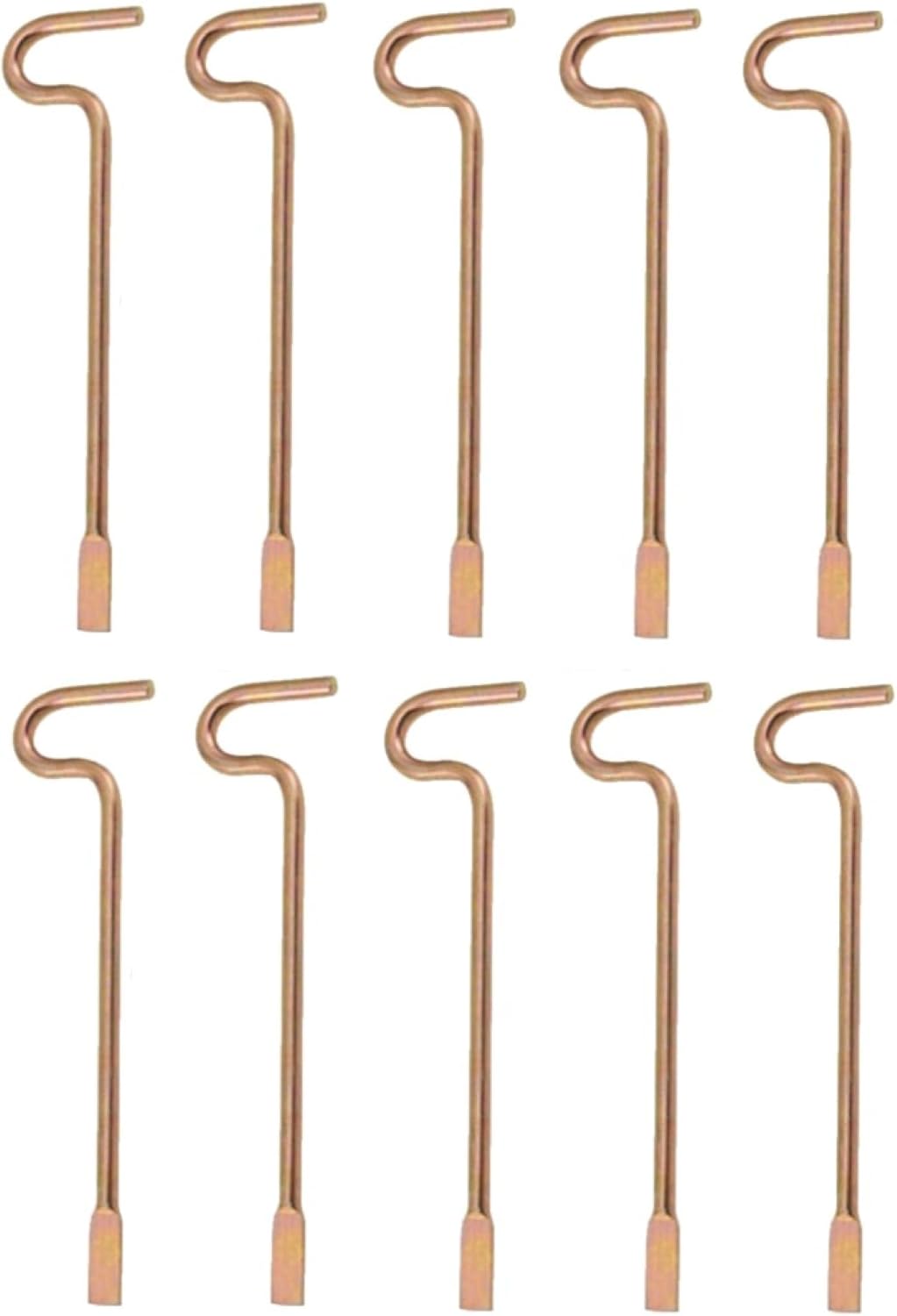 Bedroom/Bathroom Door Steel Emergency Key Pins Compatible with Kwikset Interior Levers and Knobs 10 , Gold Color