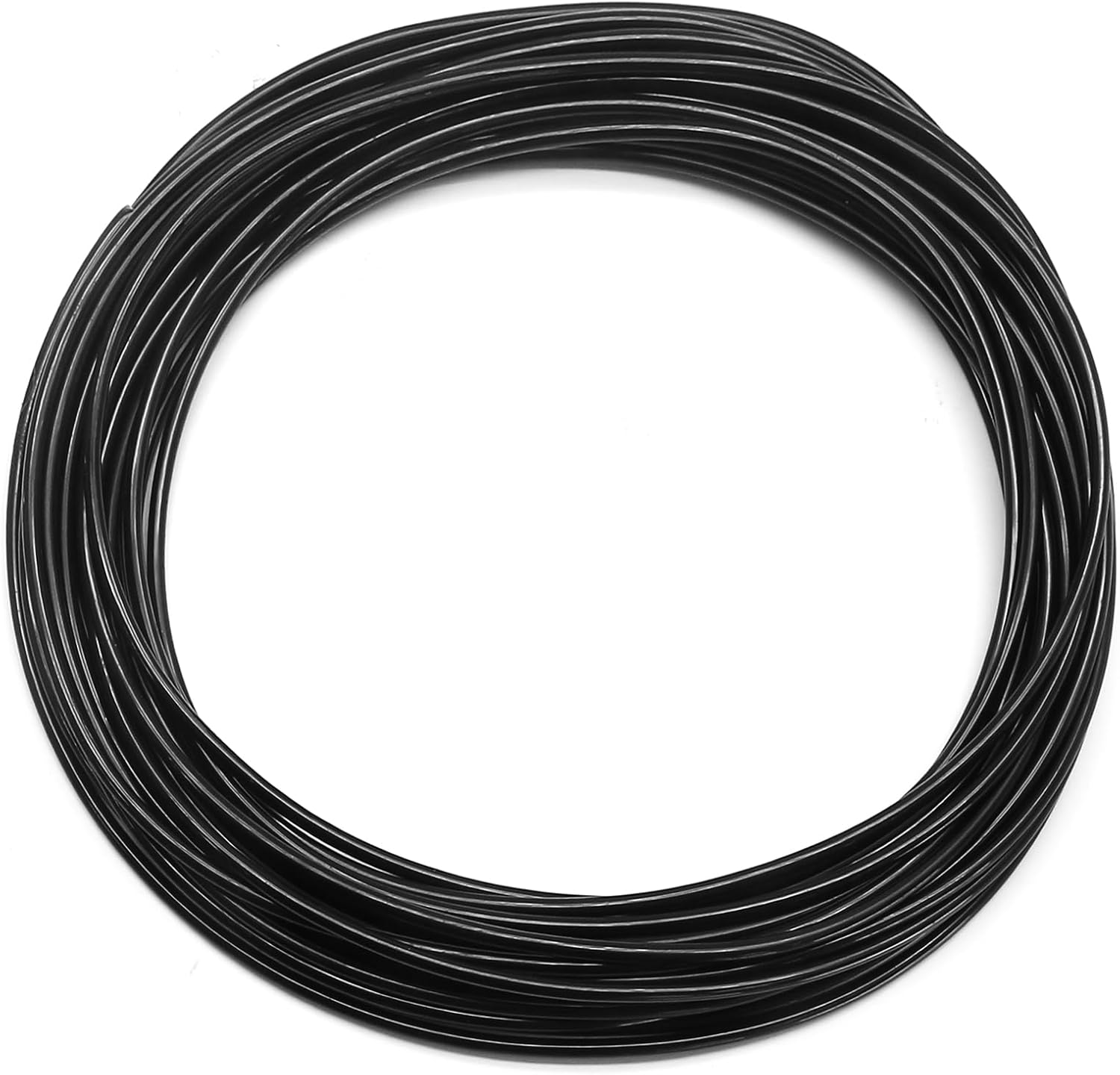 Biaungdo 1/8" OD Pneumatic Tubing Pipe, Black PU Air Brake Hose Line for Air Compressor Fitting, Water Fluid Transfer 10 Meter/32.8ft