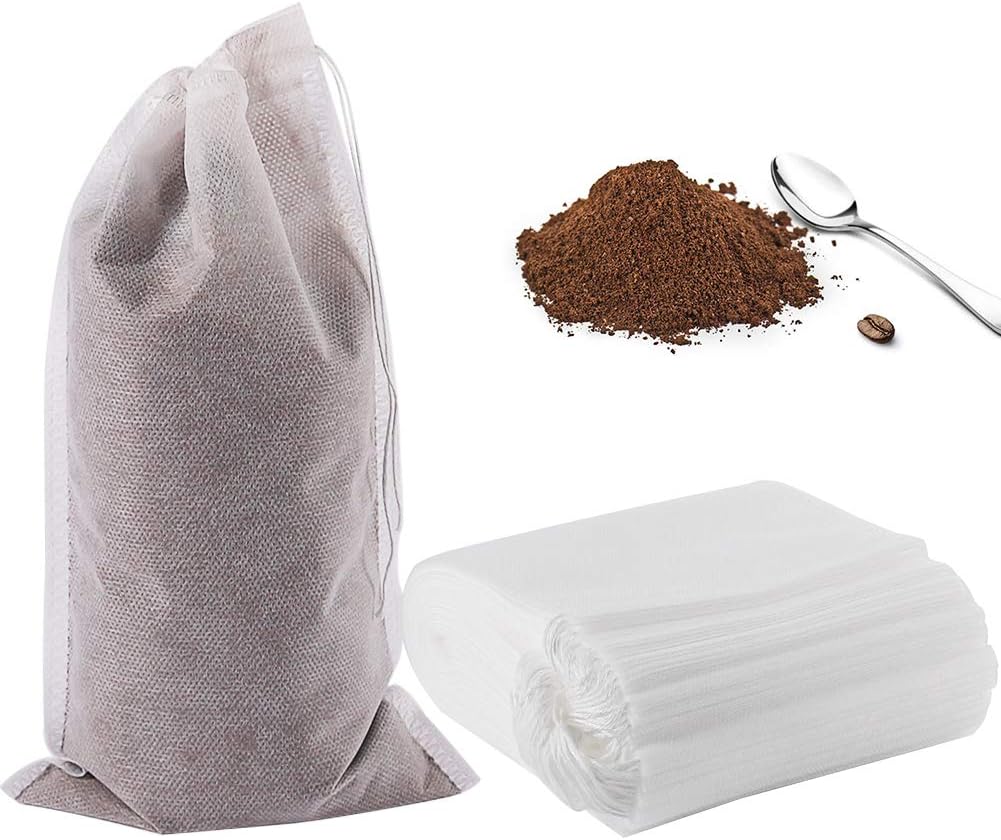 YQL Cold Brew Coffee Filter,50PCS 6X10 Inch No Mess Cold Brew Coffee Bags Disposable Mesh Brewing Bags Tea Filter Bag for Cold Brew Coffee or Tea 4x6/8x12inch Available