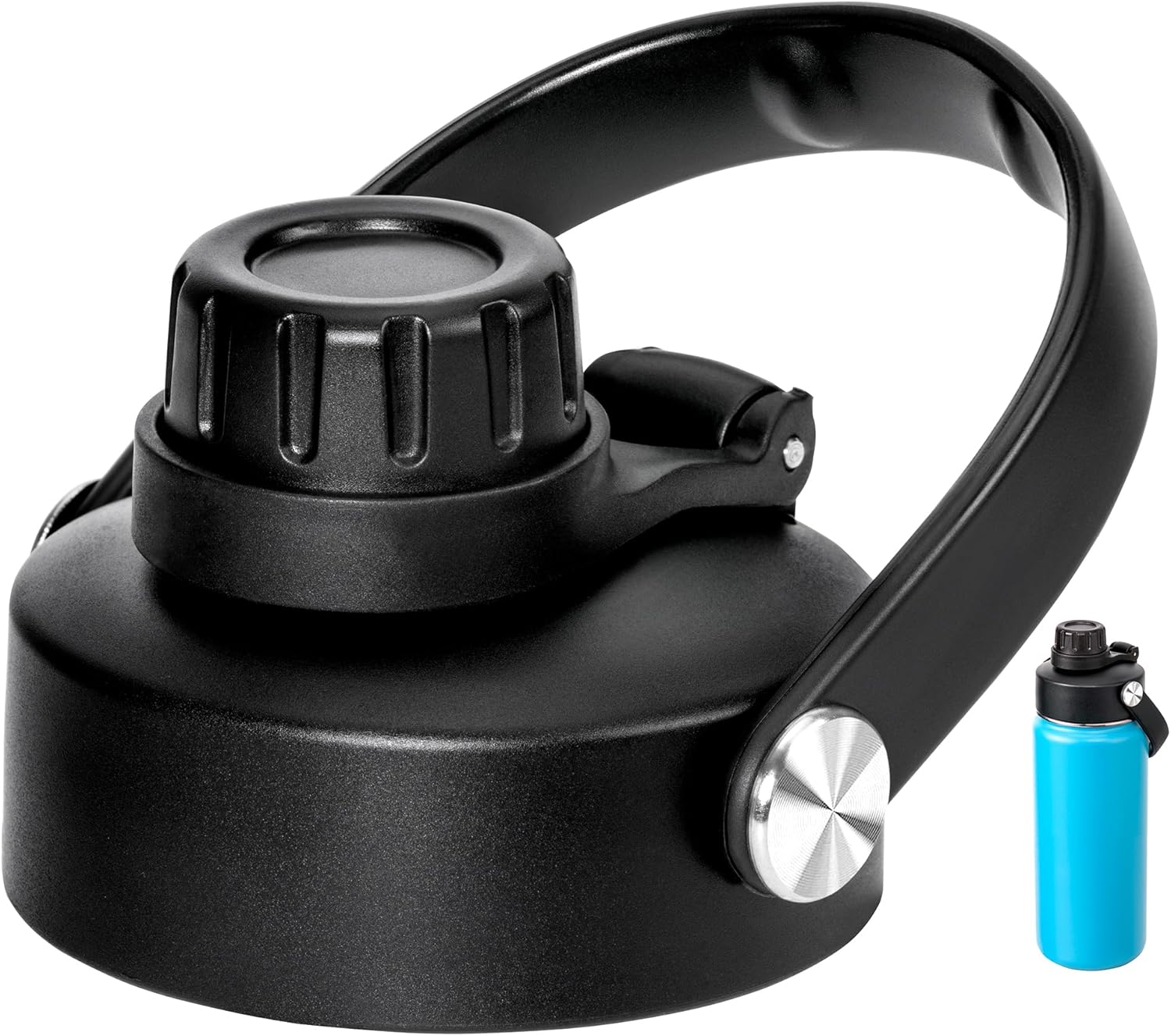 Replacement Chug Cap for ThermoFlask 14/1618/24/32/40 Oz Water Bottles, Wide Mouth Spout Lid, Dishwasher Safe - Ideal for Gym & Travel - Easy Sip