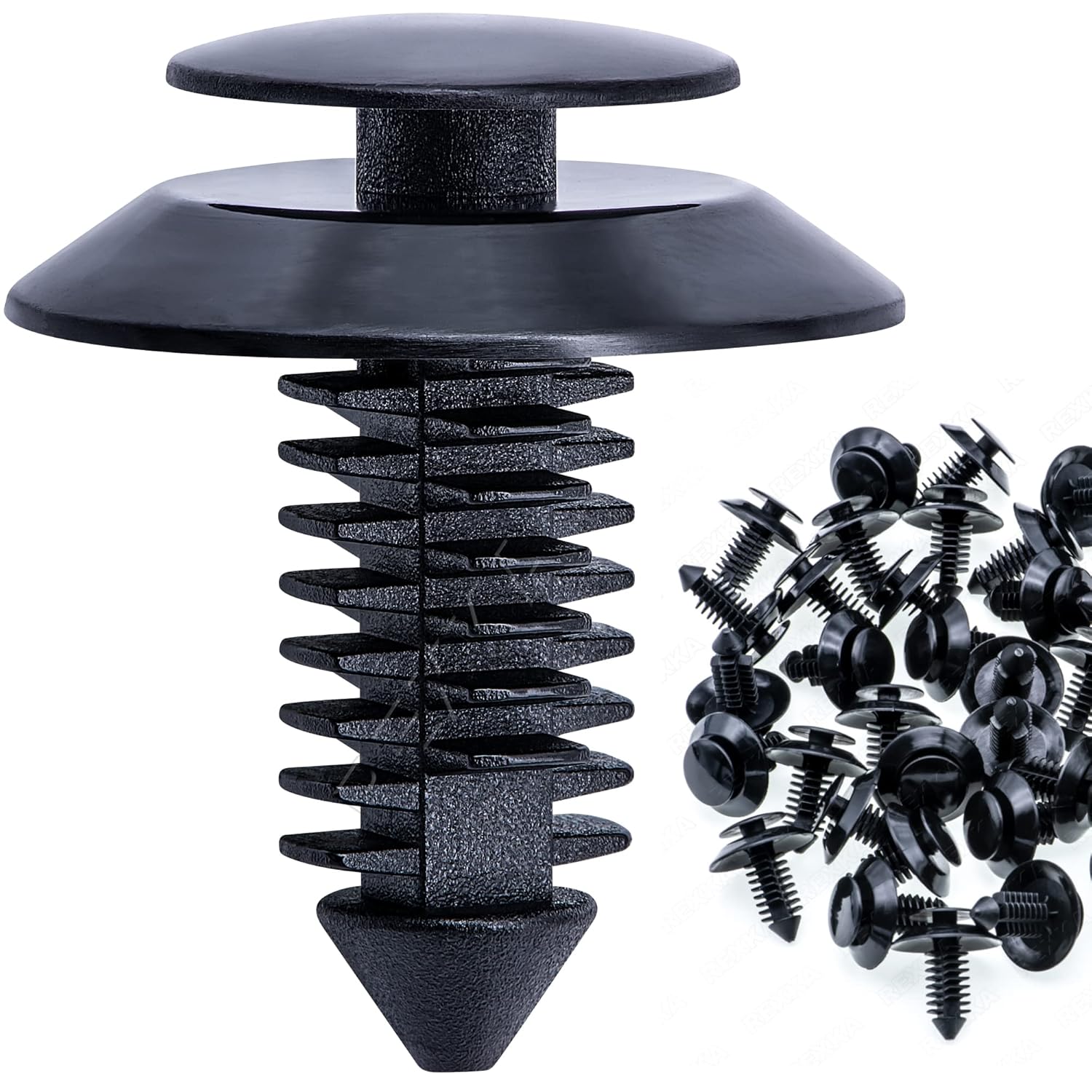 Rexka 50pcs Door Trim Panel Retainers Clips Fastener for Ford N801925-S Lincoln Mercury Bronco F150 Mustang F-250 F-350