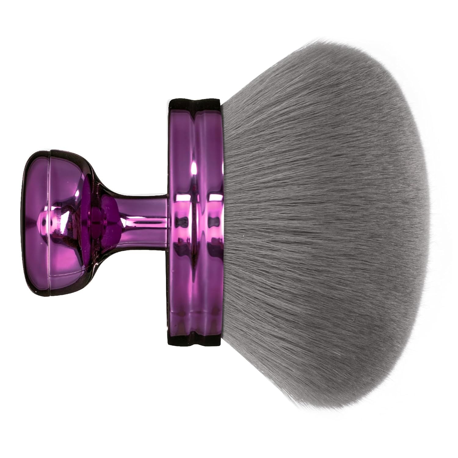 Blend & Blur Extra Large Body Makeup Brush or Sel Tanner,Leg Makeup & Bronzer Sel Tan Applicator, 3.2inch Wide Round Head Kabuki Brush or Application with Drawstring Bag Purple