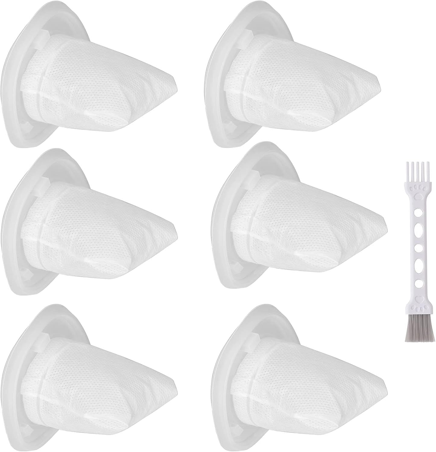 HNVC10 Replacement ilters, Compatible with Black and Decker Dustbuster Hand Vacuums HNVC215B10, HNV215B12, HNVC215BW52, HNVC115J06, HNVC115B22, HNVC220BCZ01, HNVC220BCP07 ilter 6 Pack