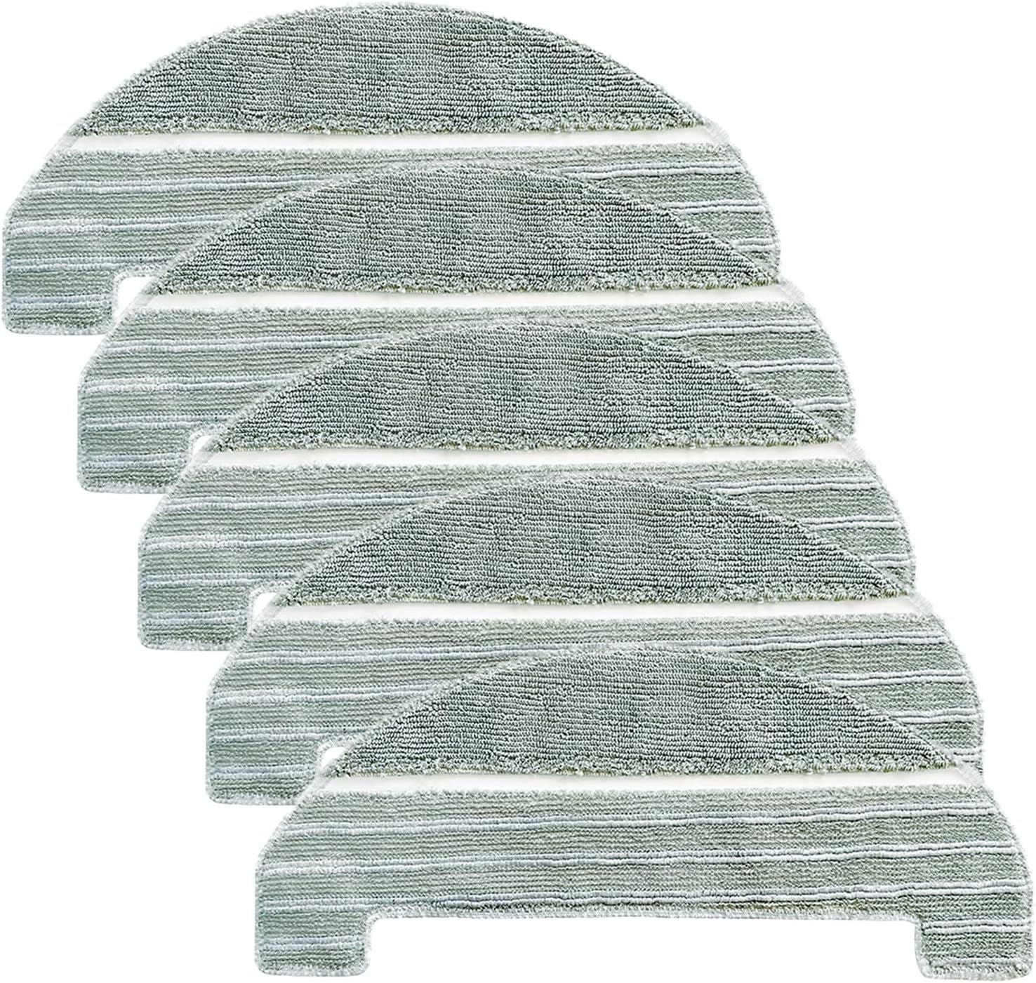 5Pcs Mopping Cloths Pads or iHome AutoVac Nova, Halo Sel Empty Robot Vacuum Replacement Accessory Parts