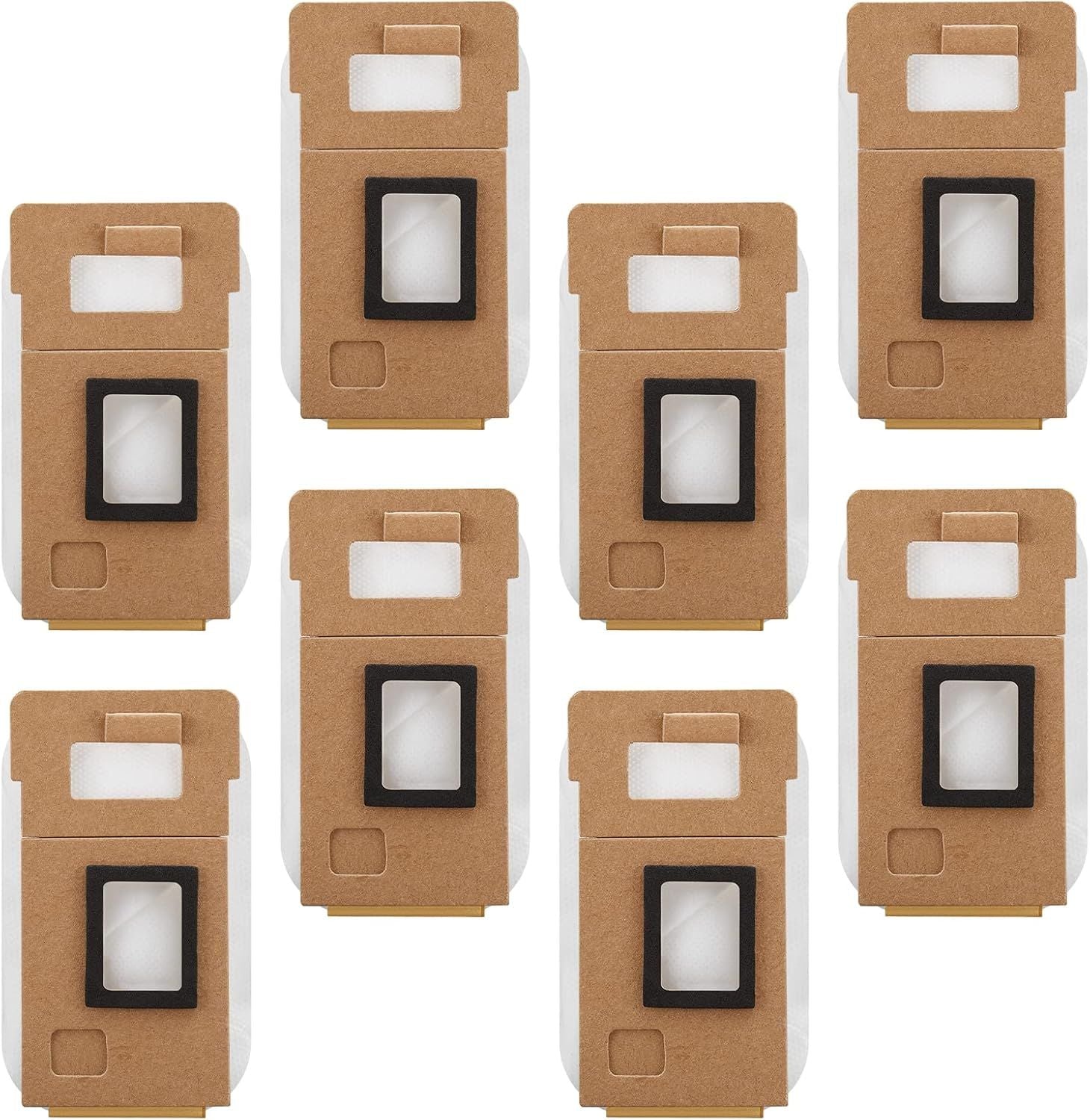 8 Pack Dust Bag or S7 / S7+ Vacuum Cleaner Auto-Empty Dock, 3L Large Capacity Replacement Bag