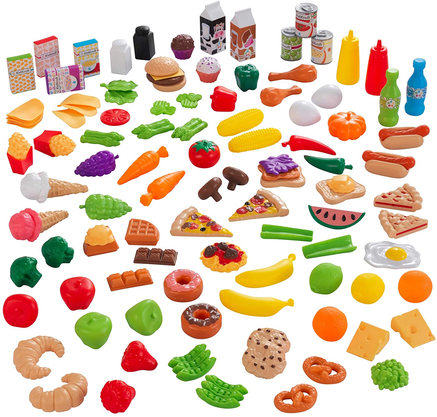 Tasty Treats Play Food Set for kids 115 pcs