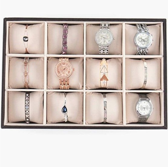 12 Bracelet Storage Tray Black