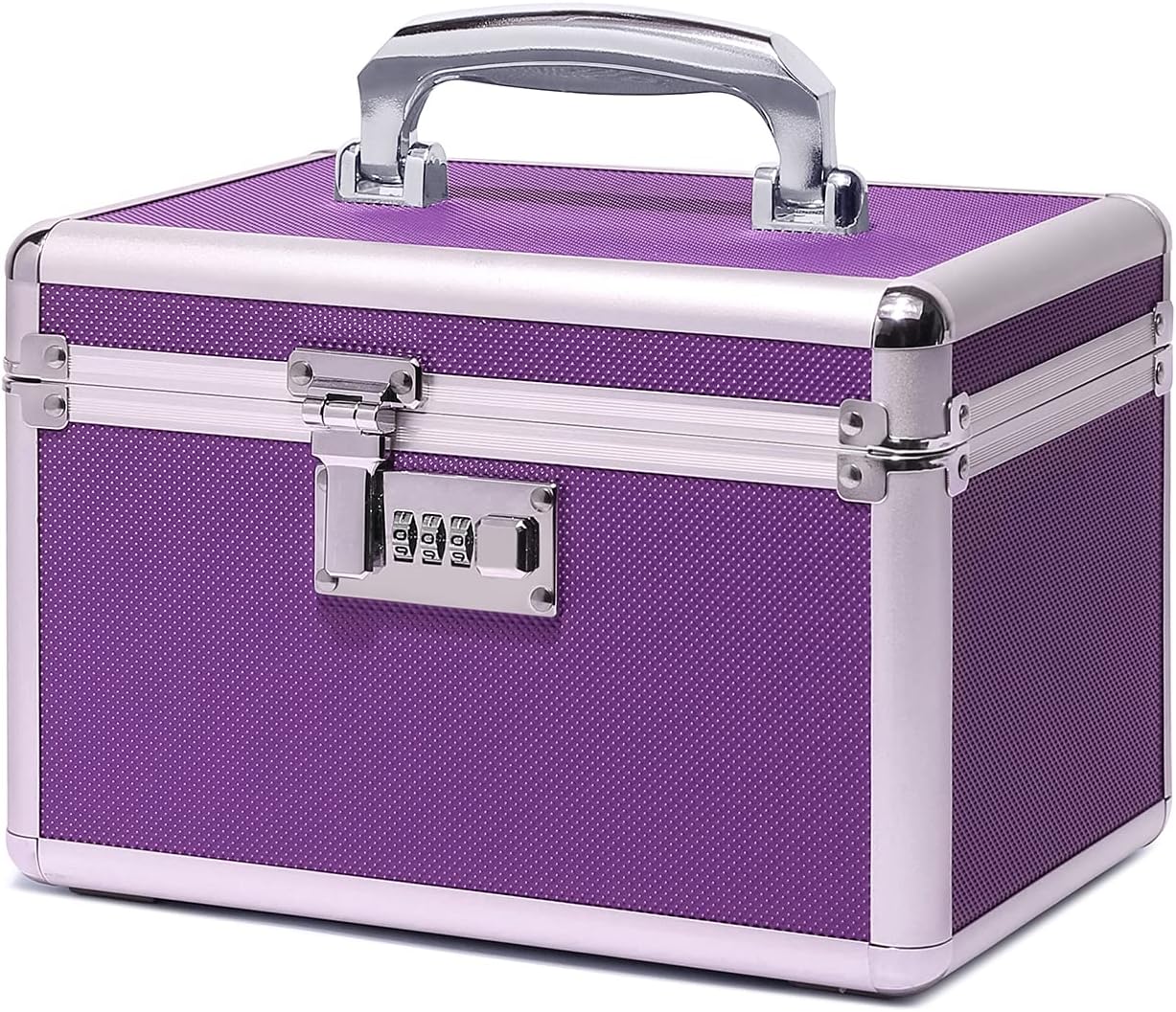 Locking Combination Medicine Box Purple/Small