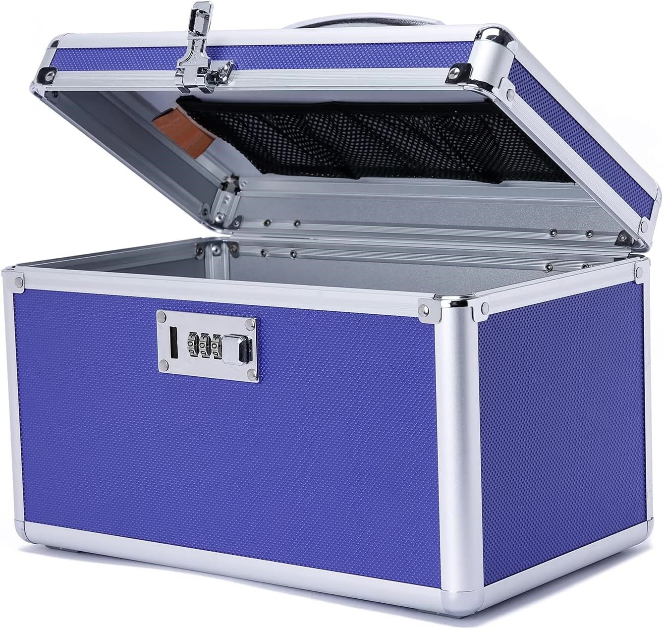 Locking Combination Medicine Box Blue/Medium