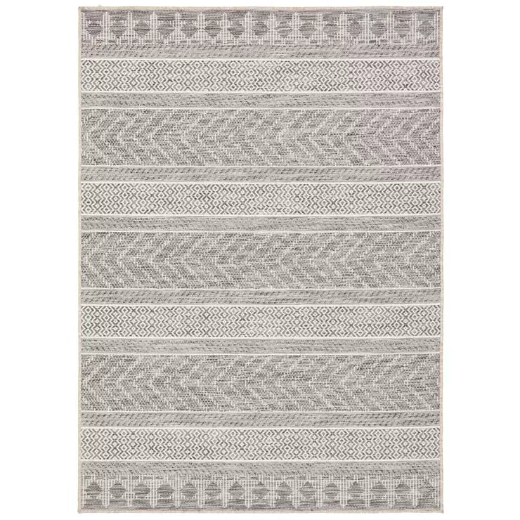 Grey Terrace Rug 230 x 160cm for Indoor and Outdoor Use