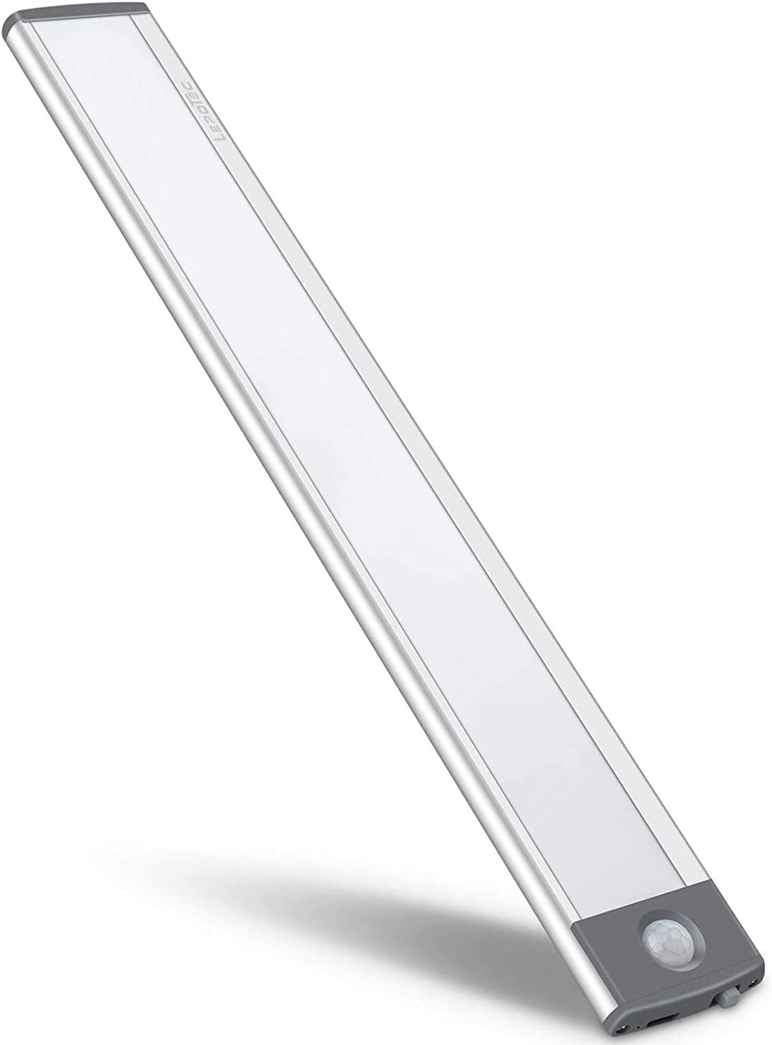 54 LED Rechargeable Under Cabinet Night Lighting for Kitchen and Bedroom Sliver and White Light