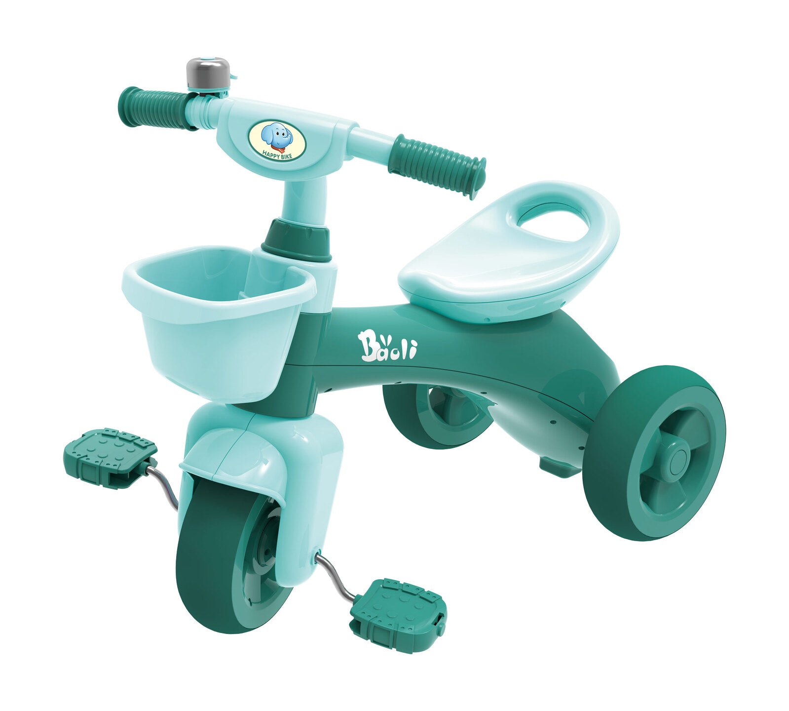 Tricycle Kids Ride-On Green - 57.5 x 33.5 x 57.5 cm