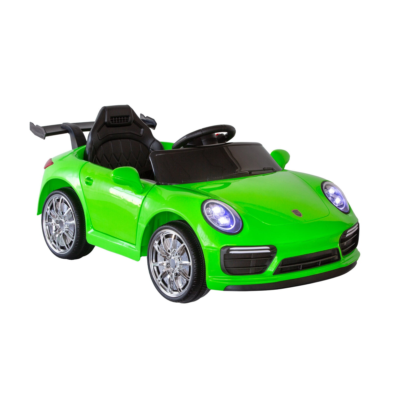Porsche-inspired Design Ride-on Green Electric Car with Parental Remote Control