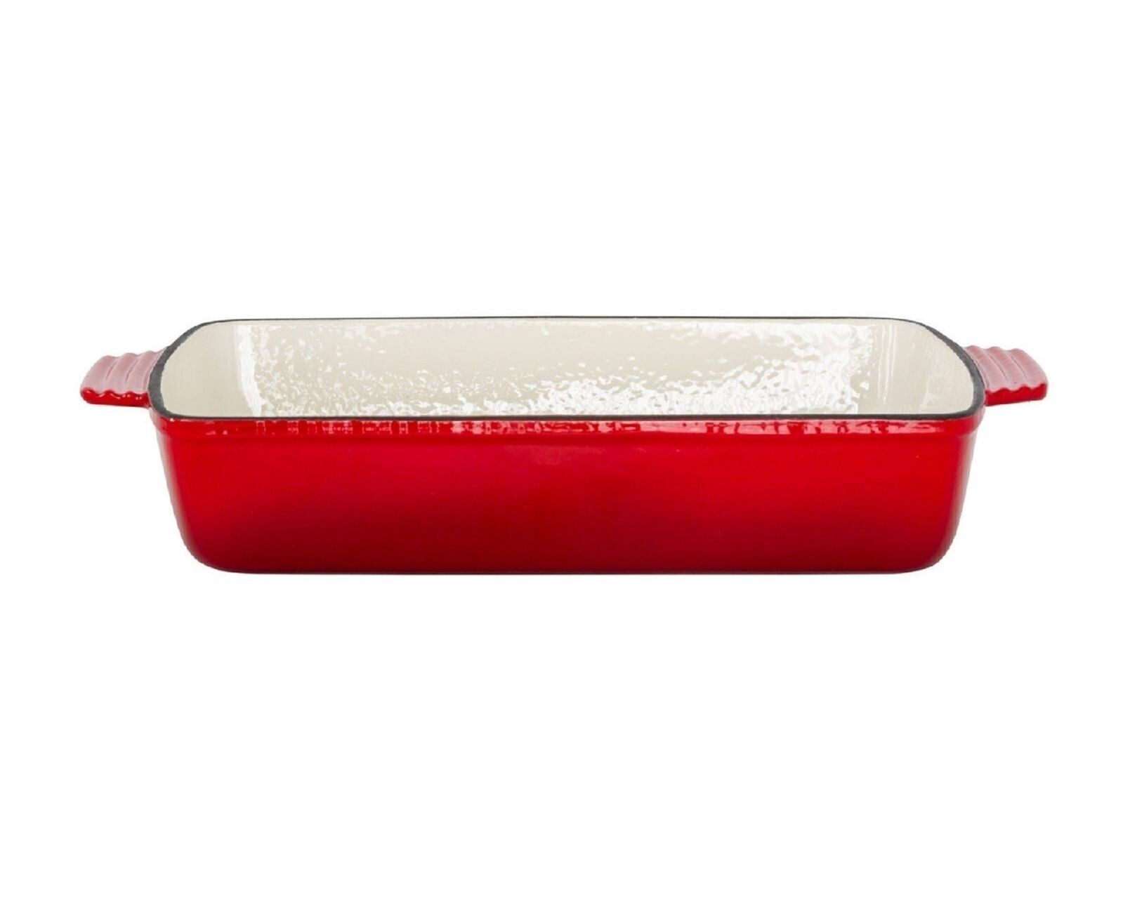 Enamelled Cast Iron 38.5x23cm Rectangular Roaster 3.4L - Red