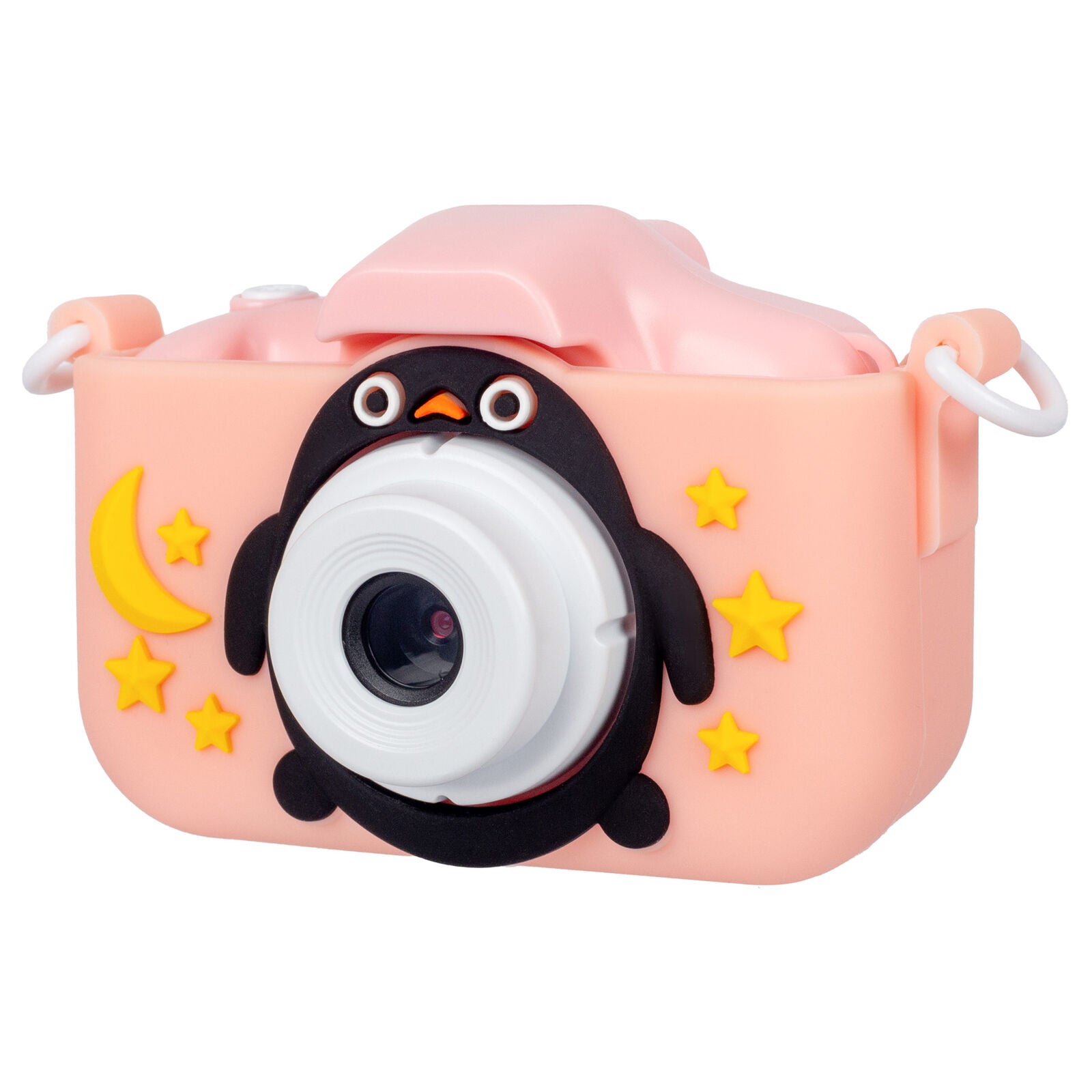 Kids Digital Dual Lens Camera, 4x Zoom and HD Video Recording Pink