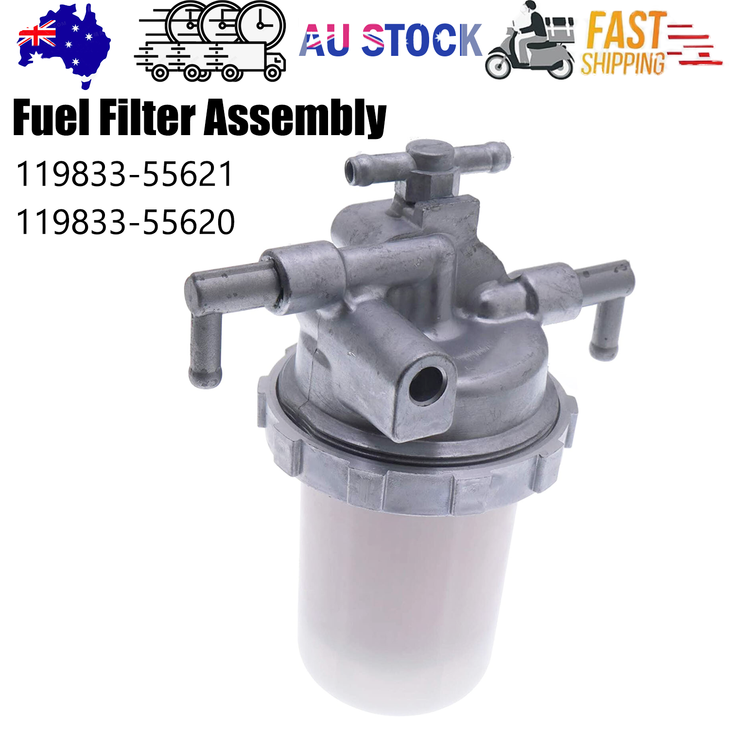 Fuel Filter Assembly 119833-55621 119833-55620 for Yanmar 2TNV70 3TNM72 3TNM74F