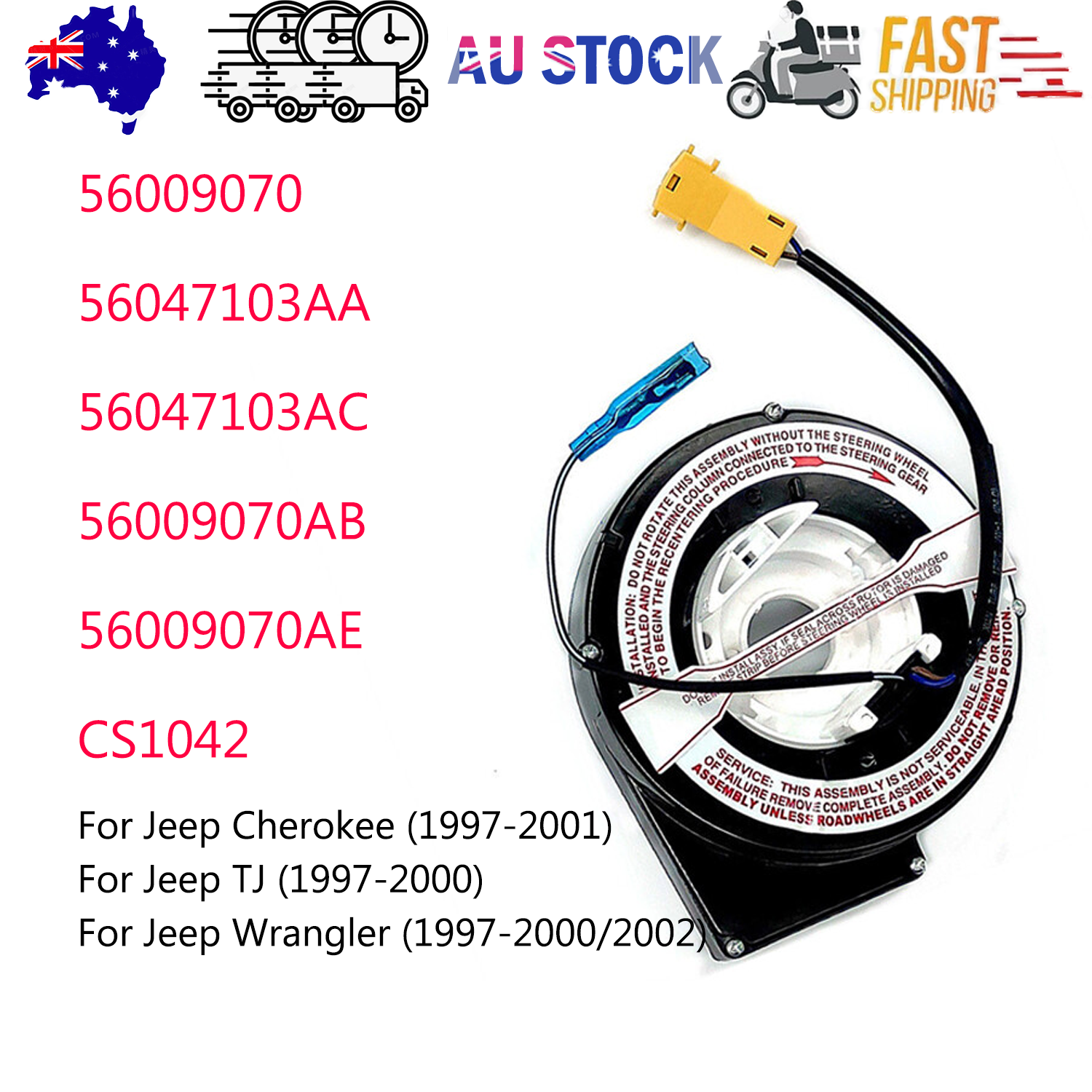 Steering Wheels Clock Spring For Jeep Wrangler Cherokee 56009070 56047103AC