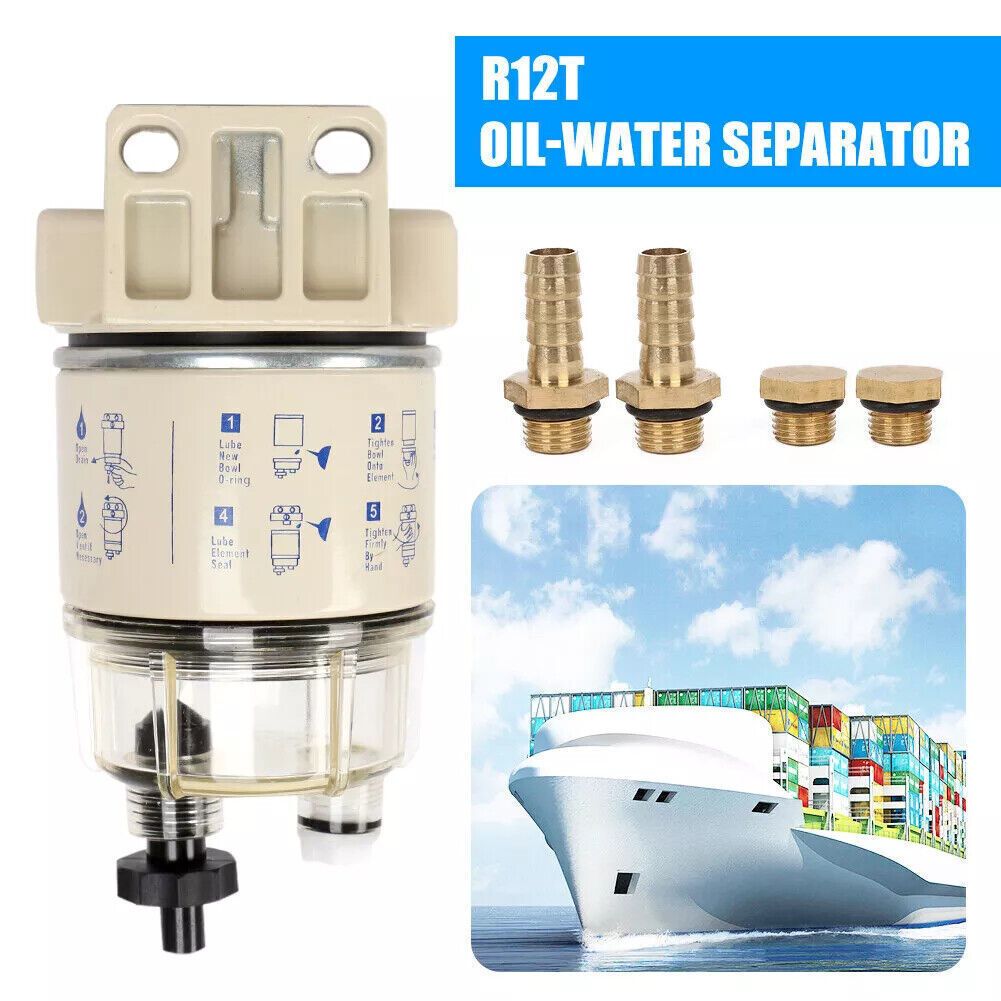 R12T Fuel Filter Water Separator Spin-on for Boat Vehicle Truck Diesel Racor Kit