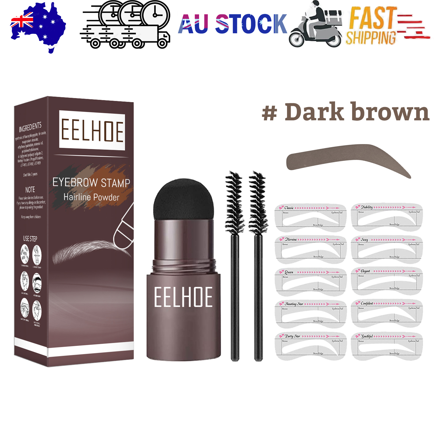 Eyebrow Print Mold Thrush, Lazy Eyebrows Fill Makeup Eyebrow Cake Waterproof Hairline Powder