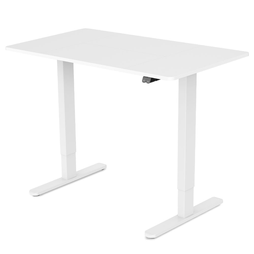 Fortia 120x60cm Electric Standing Desk White Adjustable Height