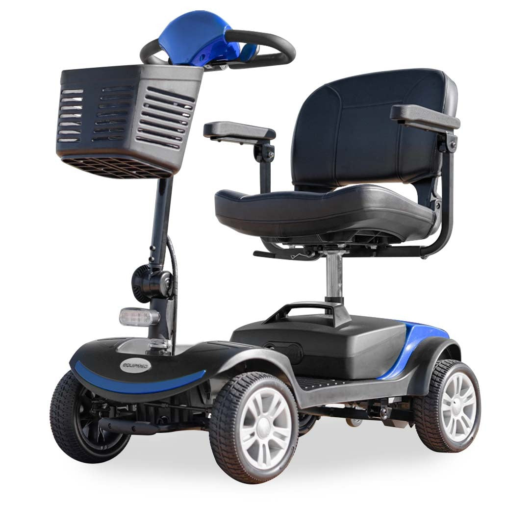 FreeRoam Series II Electric Mobility Scooter 4 Wheel Folding Blue