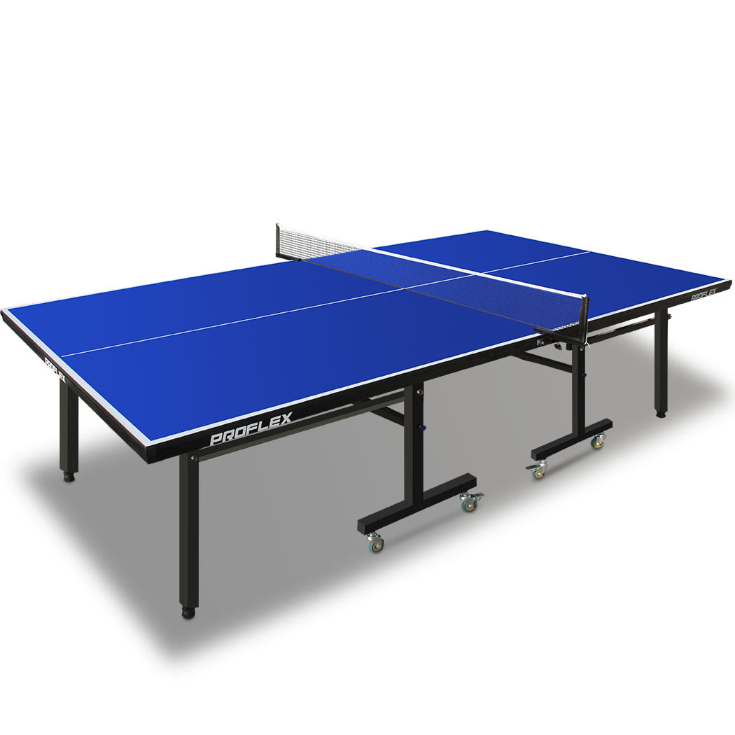 Proflex Outdoor Table Tennis Table 4-Player Set Blue