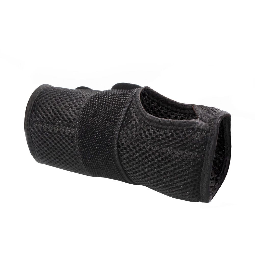 Equipmed Right Hand Wrist and Hand Brace with Aluminium Splint, Black