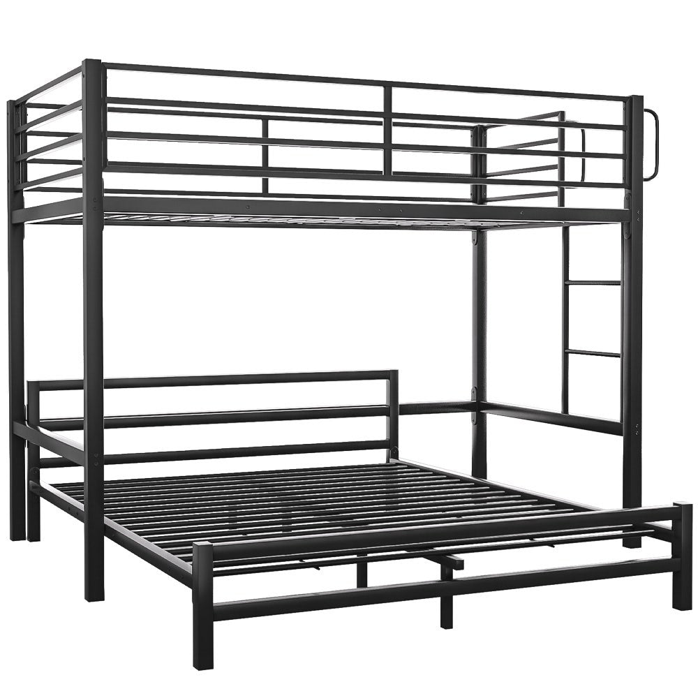 Kingston Slumber Single Loft Bed Double Underbed Matte Dark Grey
