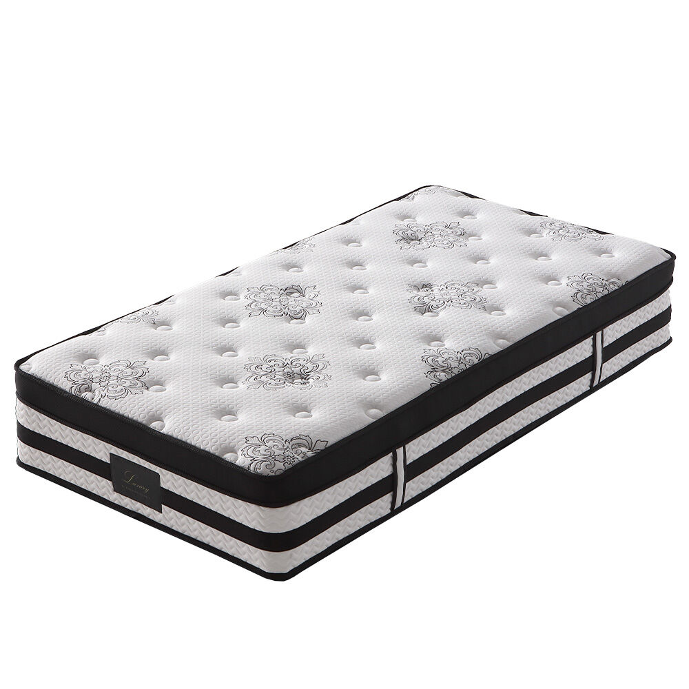 Kingston Slumber Single Mattress Medium Firm Euro Top 5-Zone Pocket Spring 34cm