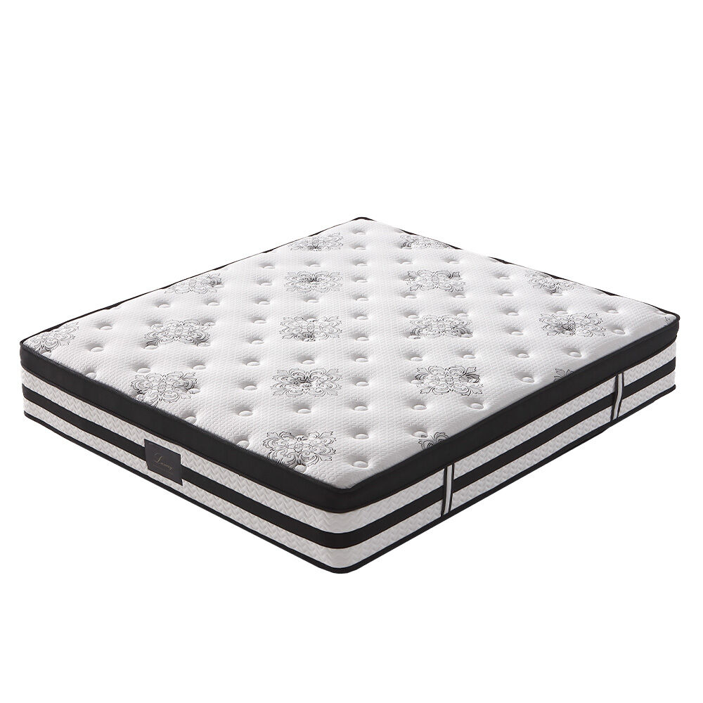 Kingston Slumber Queen Mattress 34cm Medium Firm Euro Top 5-Zone Pocket Spring