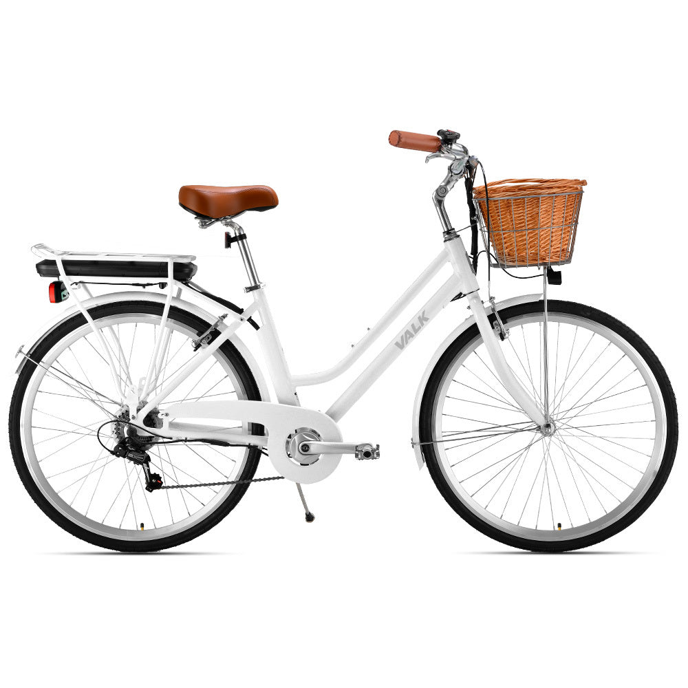 Laneway 5 Medium Vintage Electric Bike Torque Sensor White