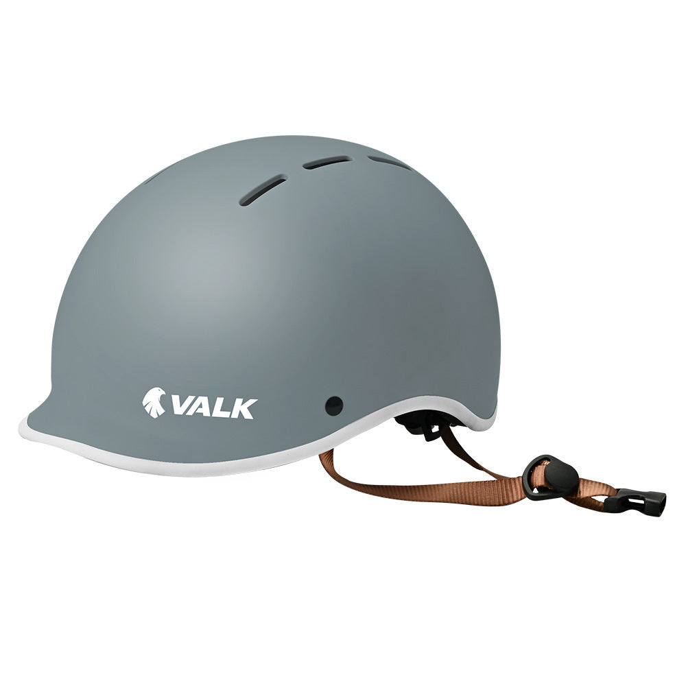 VALK Retro Bike Helmet 56-61cm Universal Fit Graphite Blue