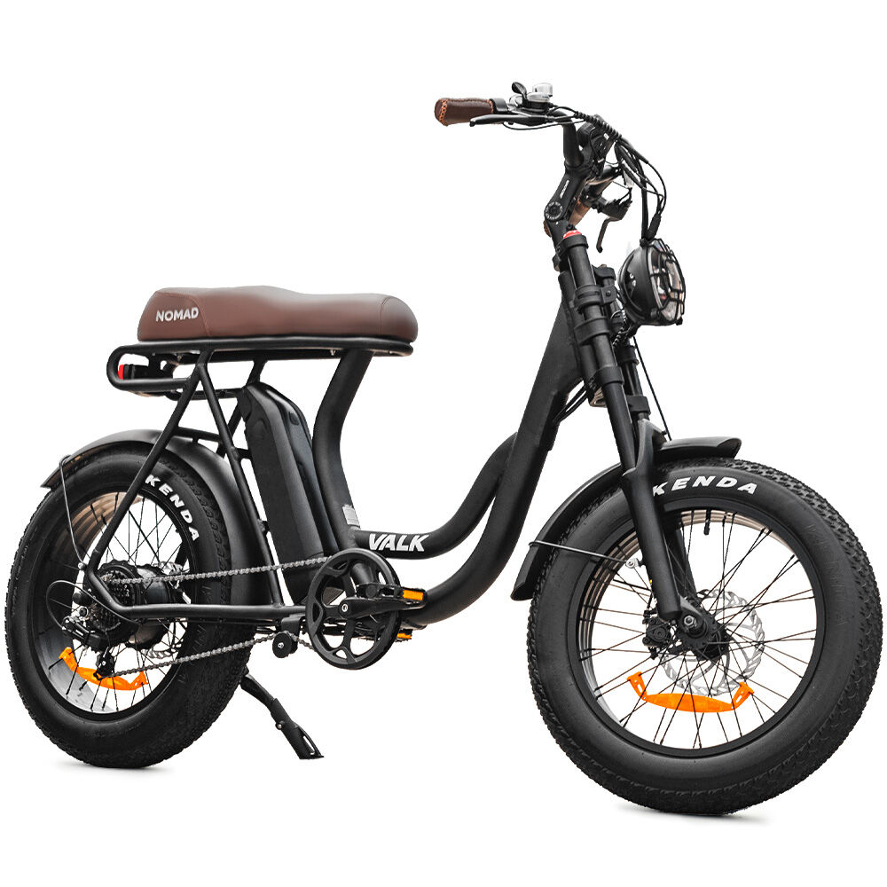 Nomad 350W Electric Fat Tyre Bike Black 20x4" Kenda Tyres Shimano 7-Speed