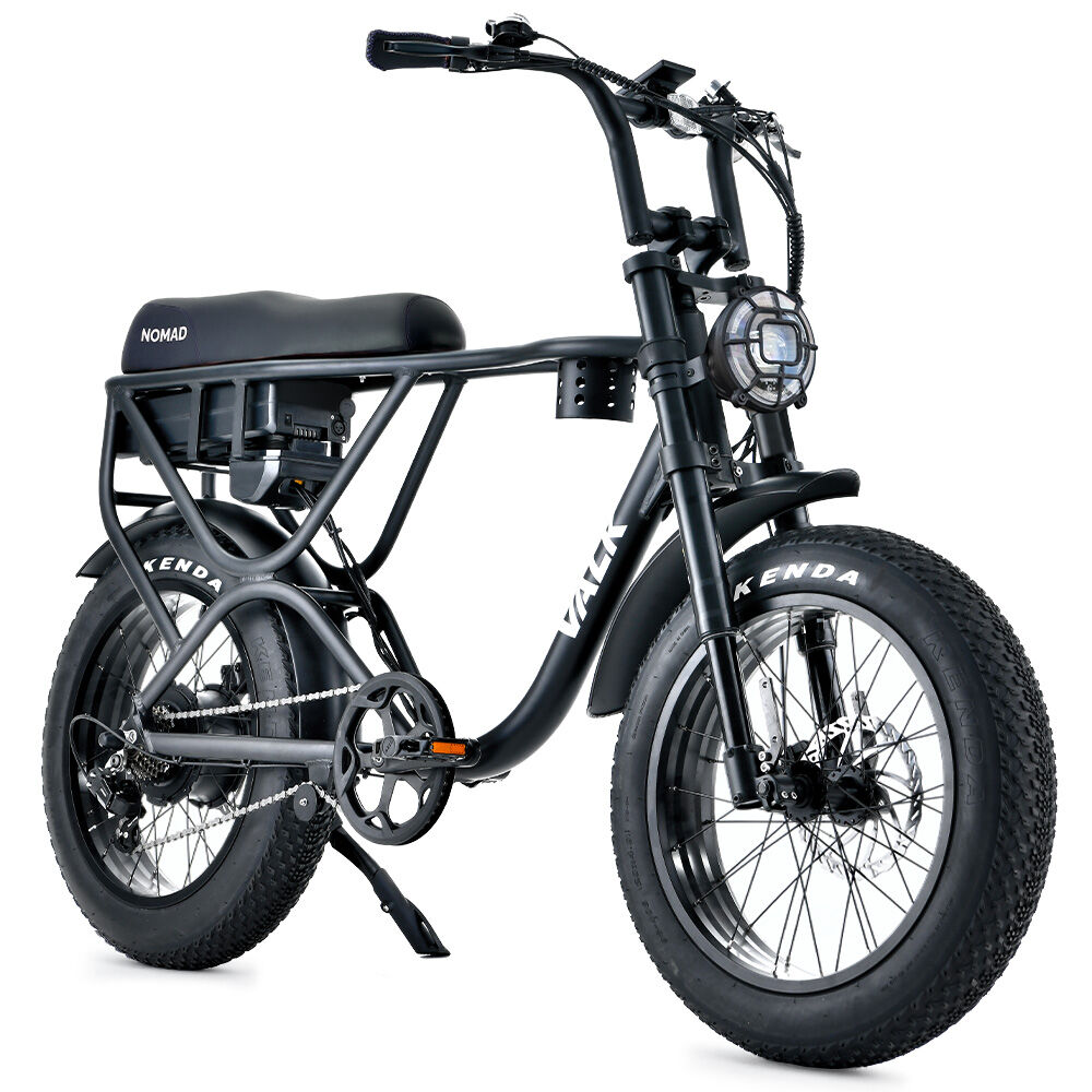 Nomad 500W Electric Fat Tyre Bike Black 20x4" Kenda Tyres