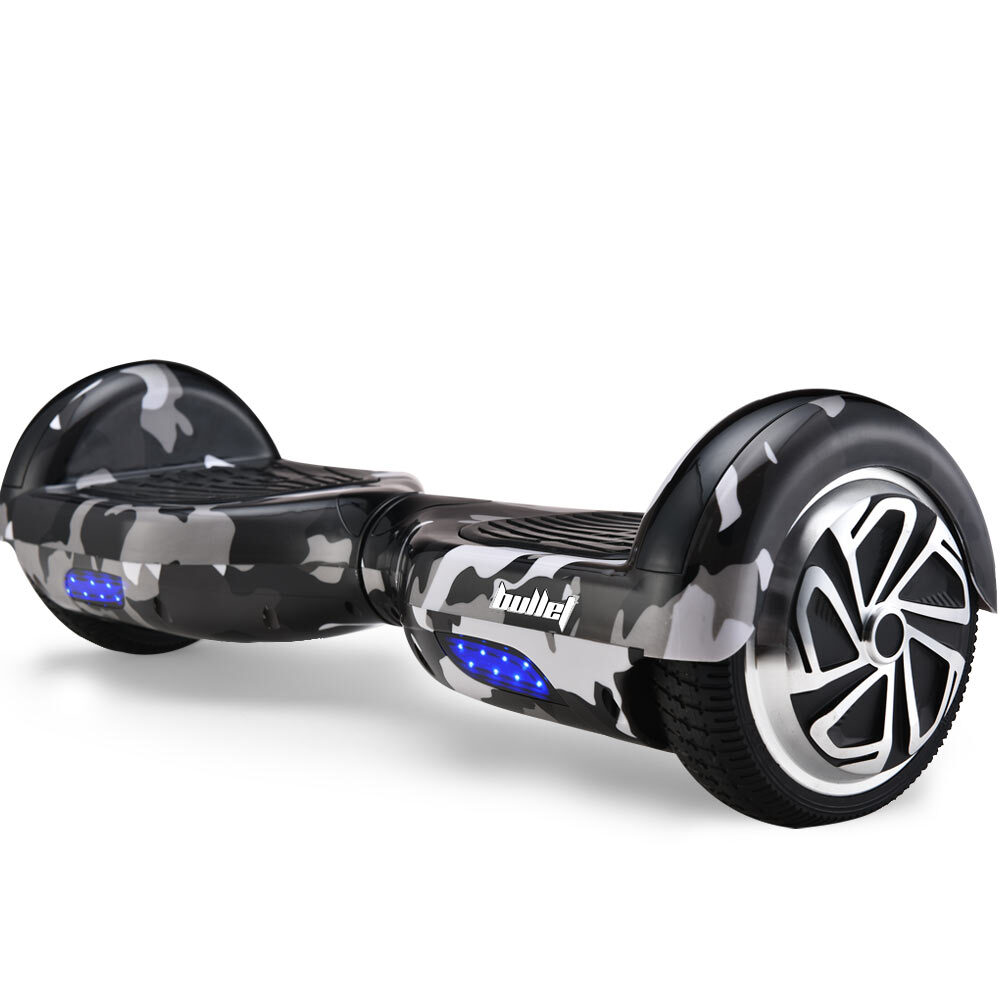 SX-3000 Series III 6.5" Electric Hoverboard Scooter Camo Grey LED