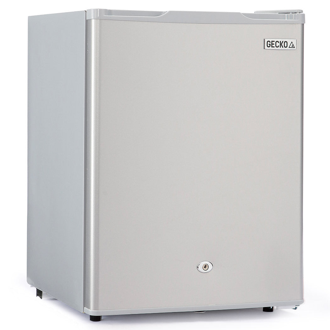 Gecko 70L Portable Fridge Freezer 12V/24V Silver Camping Caravan