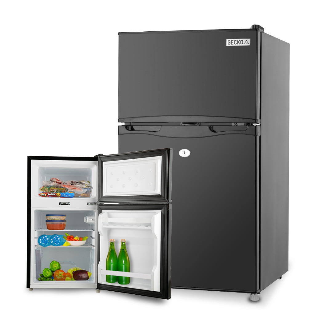 Gecko 95L Portable Upright Fridge 12V/24V Black for Motorhome/Caravan