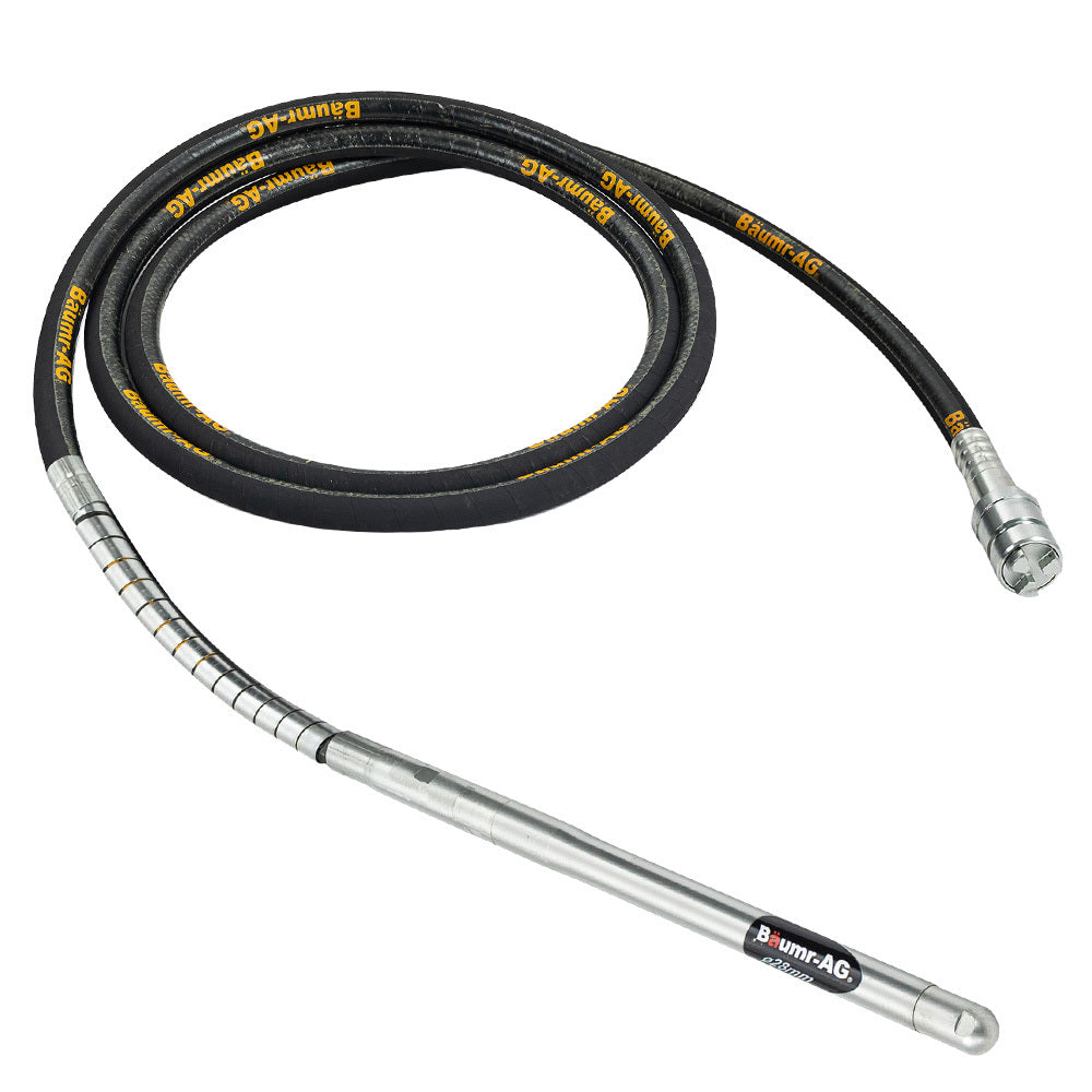 CVS286 6m Concrete Vibrating Shaft 28mm 3-Claw Coupler