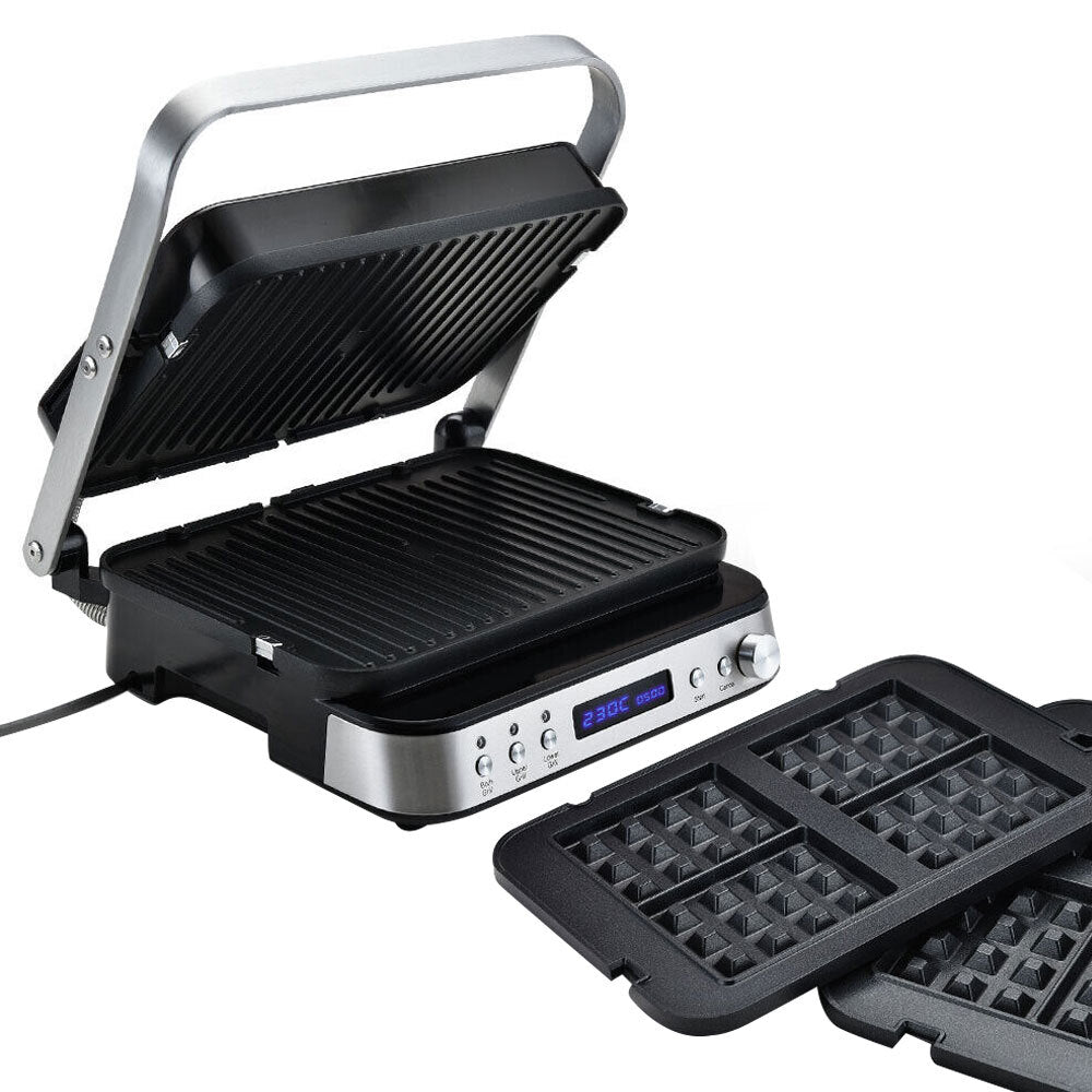 Smart Multi Contact Grill & Sandwich Press with Waffle Plates - EuroChef