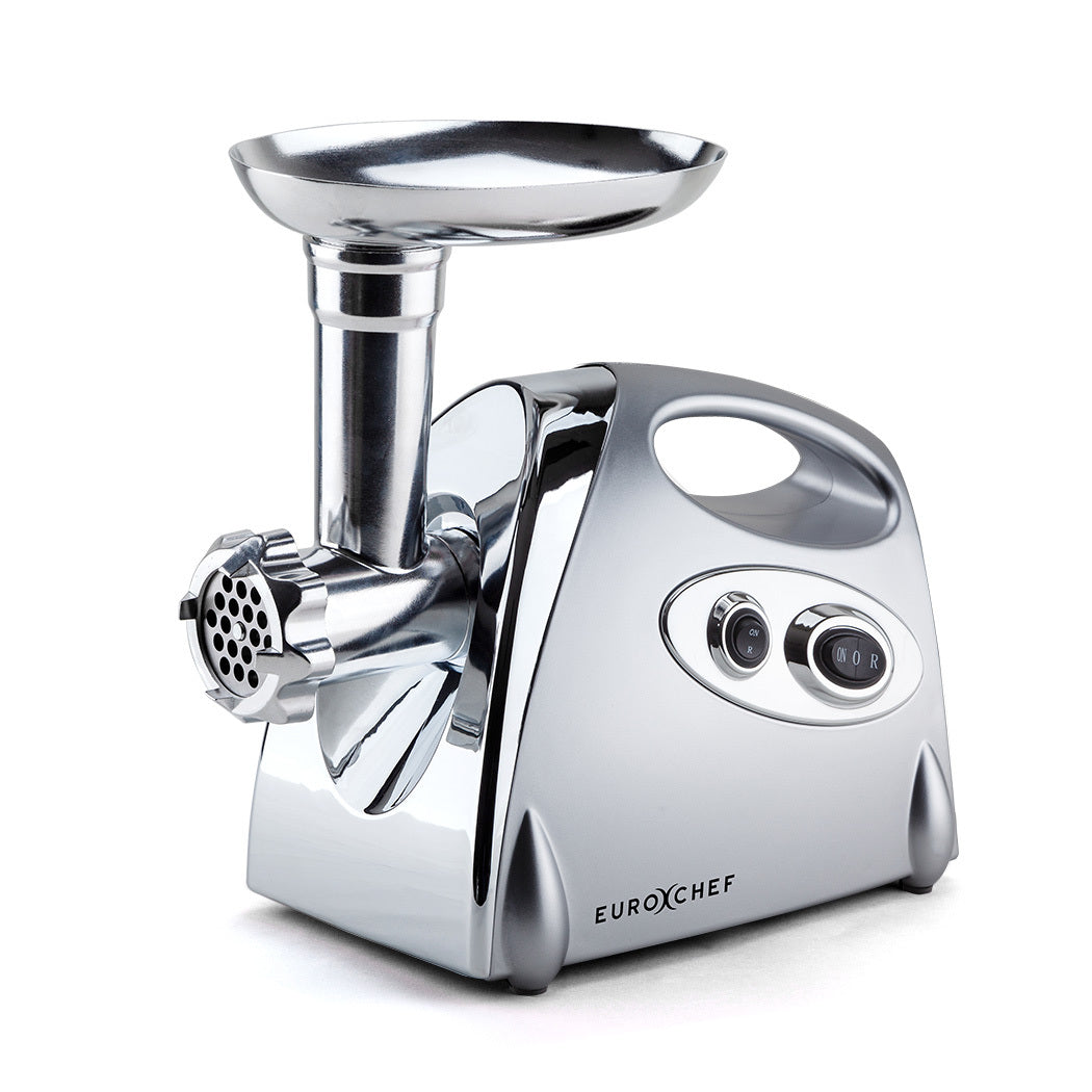 Powerful 1800W Electric Meat Grinder with Sausage & Kibbe Attachments - EuroChef