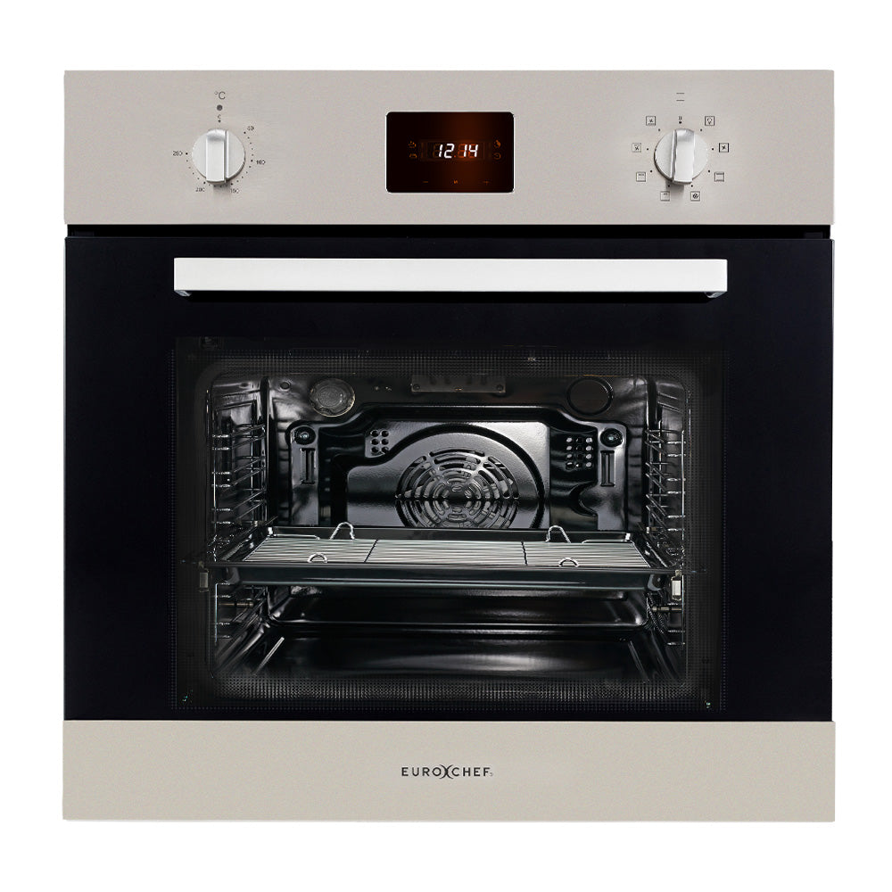 80L Fan-Forced Built-In Electric Oven, 8 Functions - EuroChef