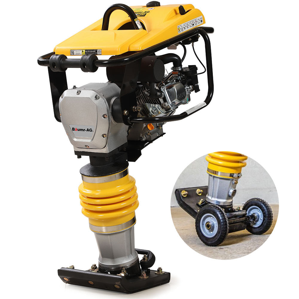 BRM-700 285x345mm Tamping Rammer 10kN 6.5hp with Transport Wheel Kit