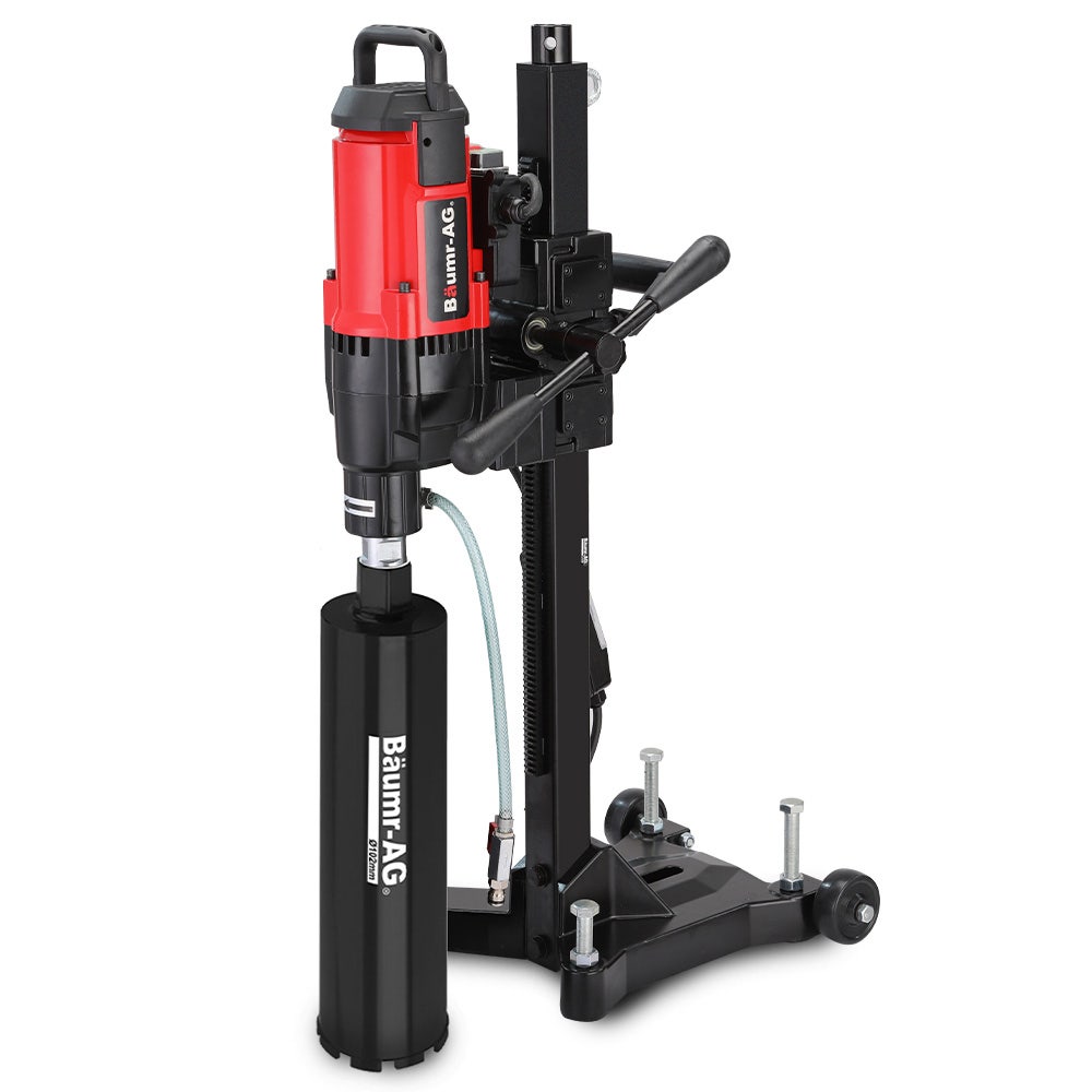 Baumr-AG 280mm Wet/Dry Core Drill 3200W Wheeled Stand 102mm Bit