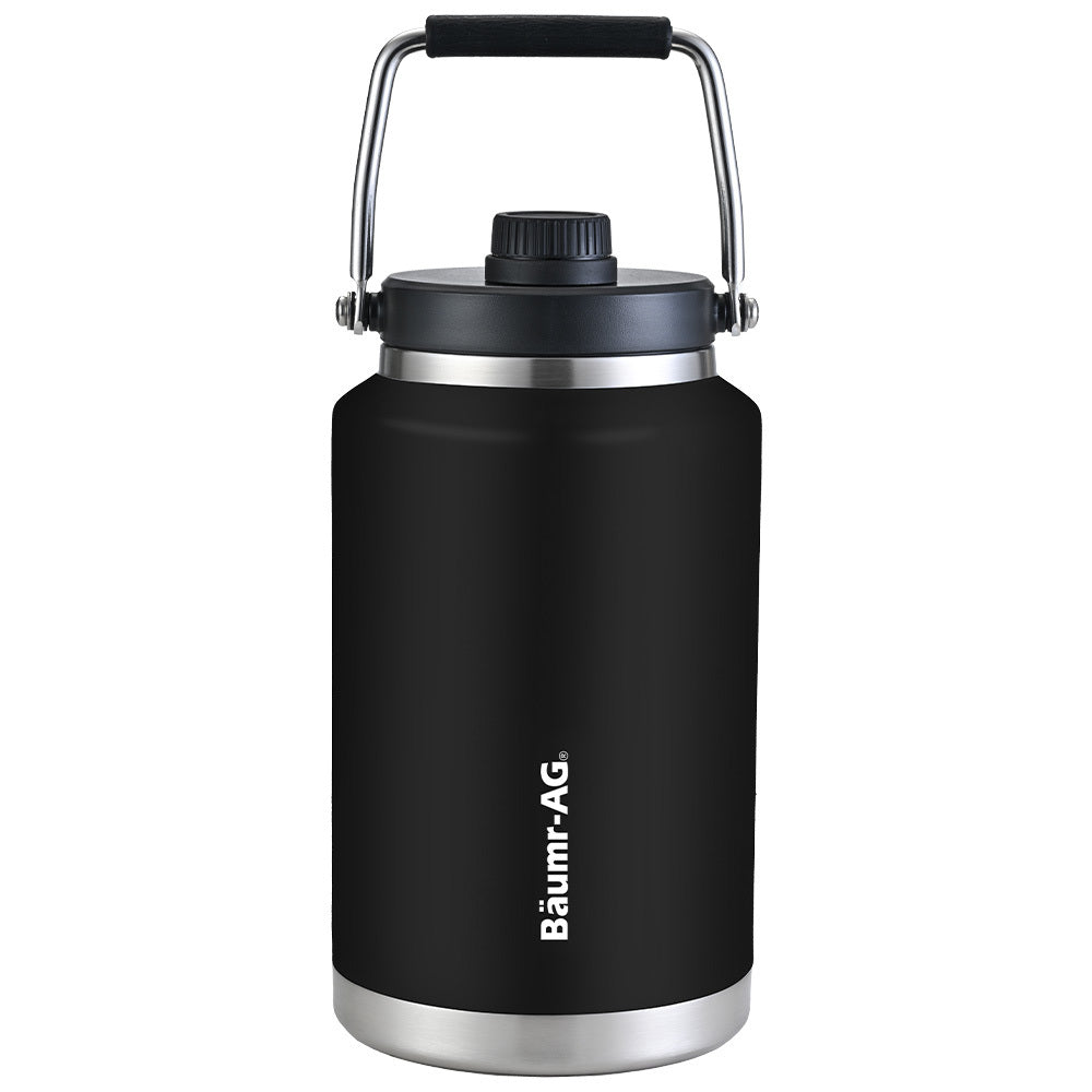 Baumr-AG 3.8L Insulated Stainless Steel Water Jug Black
