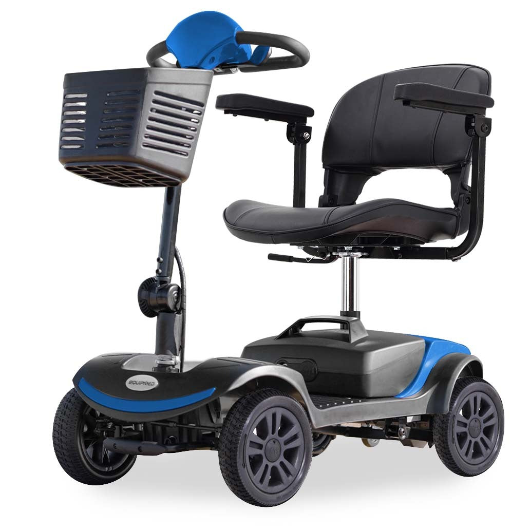 SmartRider Folding Electric Mobility Scooter Black & Blue for Elderly