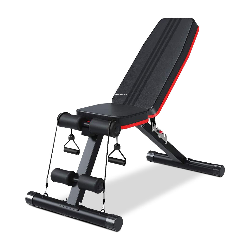 Proflex B200 Adjustable Weight Bench Folding Bands Fitness Gym
